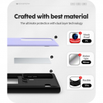 Goospery Galaxy S25 Ultra Magnetic Door Bumper Klf -Purple