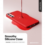 Goospery Liquid Serisi Silikon Samsung Galaxy S22 Plus Klf-Red