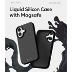 Goospery Apple iPhone 16 Liquid Klf-Black