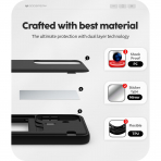 Goospery Galaxy S25 Magnetic Door Bumper Klf -Black