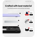 Goospery Galaxy S25 Magnetic Door Bumper Klf -Purple