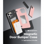 Goospery Magnetic Door Bumper iPhone 13 Pro Max Klf -Pink