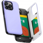 Goospery Magnetic Door Bumper iPhone 14 Pro Klf -Purple