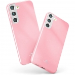 Goospery Pearl Jelly Serisi Silikon Samsung Galaxy S22 Plus Klf-Pink