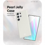 Goospery Pearl Jelly Serisi Silikon Samsung Galaxy S23 Ultra Klf-White