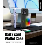 Goospery Rail Serisi iPhone 14 Pro Czdan Klf-Purple