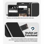 Goospery Rich Serisi Czdan Samsung Galaxy S22 Klf-Black