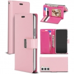 Goospery Rich Serisi Czdan Samsung Galaxy S22 Klf-Pink