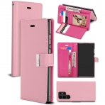 Goospery Rich Serisi Czdan Samsung Galaxy S22 Ultra Klf-Pink