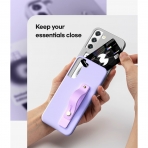 Goospery SlideTok Serisi Czdan Samsung Galaxy S23 Klf-Purple