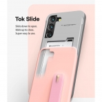 Goospery SlideTok Serisi Czdan Samsung Galaxy S22 Klf-Pink