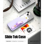 Goospery SlideTok Serisi iPhone 14 Czdan Klf-Mint