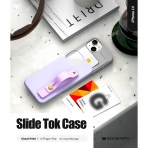 Goospery SlideTok Serisi iPhone 14 Czdan Klf-Navy