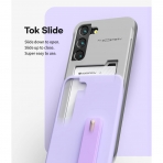 Goospery SlideTok Serisi Czdan Samsung Galaxy S22 Plus Klf-Purple