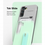 Goospery SlideTok Serisi Czdan Samsung Galaxy S22 Plus Klf-Mint