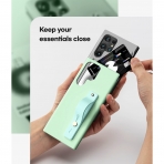 Goospery SlideTok Serisi Czdan Samsung Galaxy S22 Ultra Klf-Mint