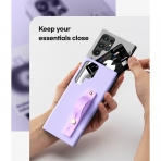 Goospery SlideTok Serisi Czdan Samsung Galaxy S22 Ultra Klf-Purple