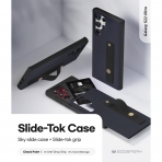 Goospery SlideTok Serisi Czdan Samsung Galaxy S22 Ultra Klf-Navy