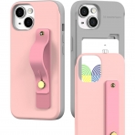 Goospery SlideTok Serisi Apple iPhone 15 Czdan Klf-Pink