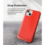 Goospery iPhone 13 Case Card Holder Czdan Klf-Red
