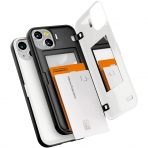 Goospery iPhone 13 Case Card Holder Czdan Klf-White