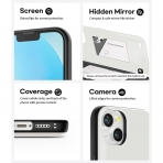 Goospery iPhone 13 Case Card Holder Czdan Klf-White