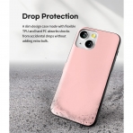 Goospery iPhone 13 Mini Case Card Holder Czdan Klf-Pink