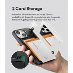 Goospery iPhone 13 Mini Case Card Holder Czdan Klf-White