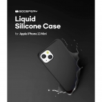 Goospery iPhone 13 Mini Liquid Silicone Klf-Black