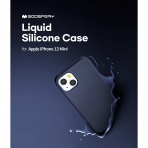 Goospery iPhone 13 Mini Liquid Silicone Klf-Navy