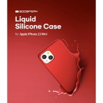 Goospery iPhone 13 Mini Liquid Silicone Klf-Red