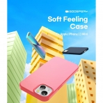 Goospery iPhone 13 Mini Soft Feeling Jelly Klf-Midnight Blue
