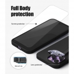 Goospery iPhone 14 Pro Max 2+2 Paket Ekran ve Kamera Lens Koruyucu-Lavender Grey