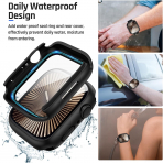 Goton Apple Watch 10 46mm Bumper Su Geirmez Klf-Black 