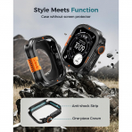 Goton Apple Watch 11 46mm Bumper Klf-Black Titanium