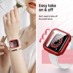 Goton Apple Watch 9 Ekran Koruyucu (41mm) -Red