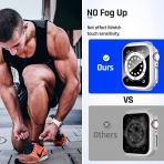 Goton Apple Watch 9 41mm Bumper Klf-Silver