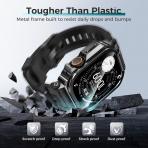 Goton Apple Watch Ultra 3 Silikon Kay-Black