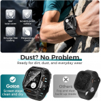 Goton Apple Watch Ultra 3 Silikon Kay-Black