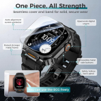 Goton Apple Watch Ultra 3 Silikon Kay-Black