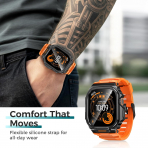Goton Apple Watch Ultra 3 Silikon Kay-Orange