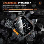 LETOID Apple Watch Ultra 3 Bumper Klf-Black