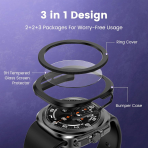 Goton Galaxy Watch Ultra 47mm Bumper Klf-Black
