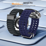 Goton Galaxy Watch Ultra 47mm Silikon Kay-Gray Navy Blue