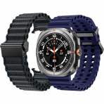 Goton Galaxy Watch Ultra 47mm Silikon Kay-Gray Navy Blue