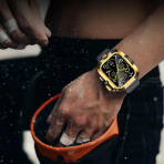 Goton Galaxy Watch 9 45mm Su Geirmez Bumper Klf-Gold