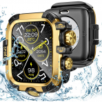 Goton Galaxy Watch 9 45mm Su Geirmez Bumper Klf-Gold