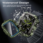 Goton Galaxy Watch 9 45mm Su Geirmez Bumper Klf-Green