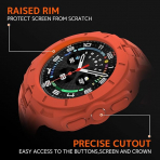 NINKI Galaxy Watch Ultra 47mm Silikon Kay-Red