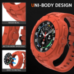 NINKI Galaxy Watch Ultra 47mm Silikon Kay-Red